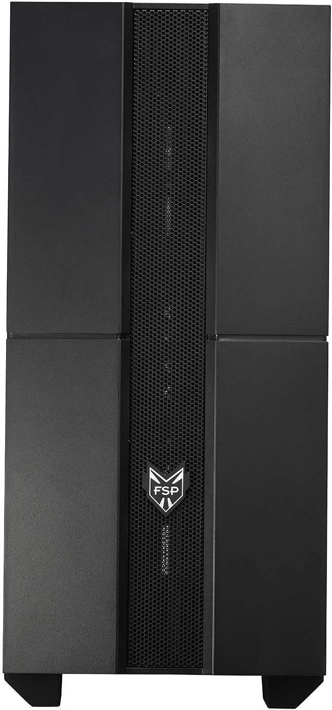 ATX Mid Tower PC Gaming Case with Tempered Glass Side Panel K809433