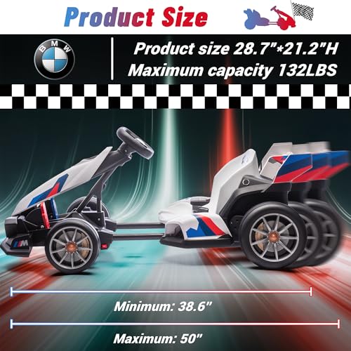 24V Licensed BMW Drift Kart with Dual 200W Motors L963260