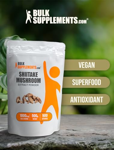 Shiitake Mushroom Extract Powder, 1000mg per Serving, 500g (1.1 lbs) M819