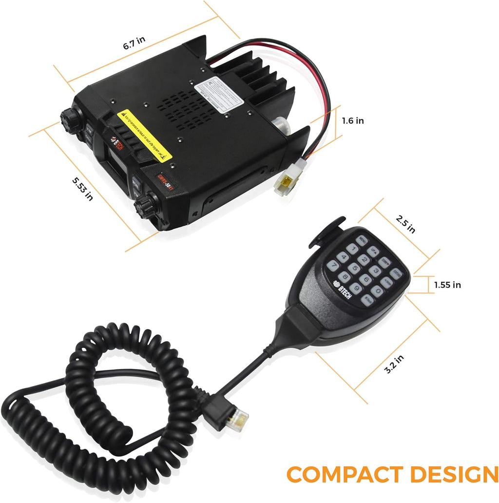 50 Watt GMRS Two-Way Radio with Dual Band Scanning Receiver Z768
