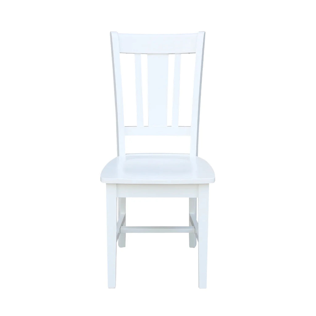 White Solid Wood Splatback Chairs Set of 2 K225813