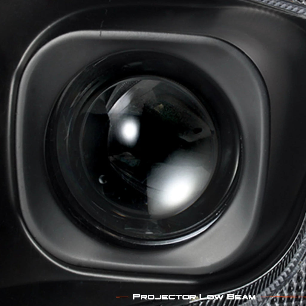 Black Projector Headlights Pair Left + Right M126