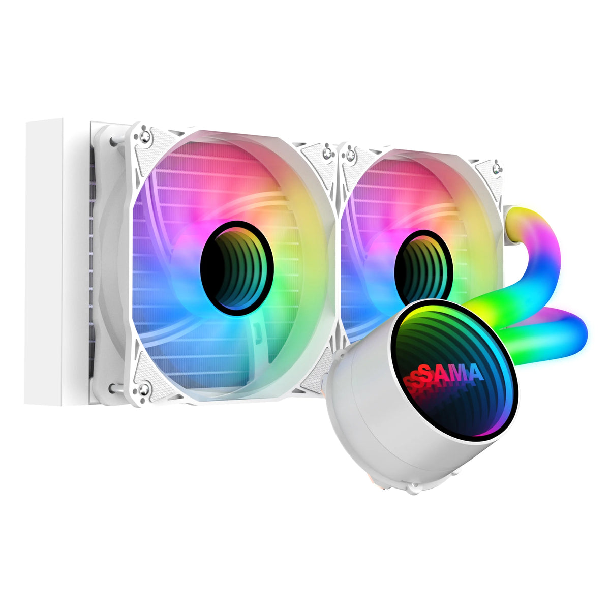 240mm ARGB Liquid Cooler with PWM Fan White W88193