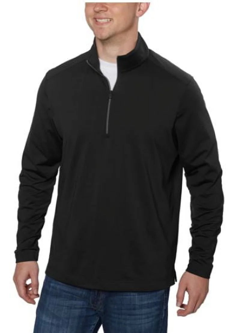 Black 1/4 Zip Pullover Shirt A393