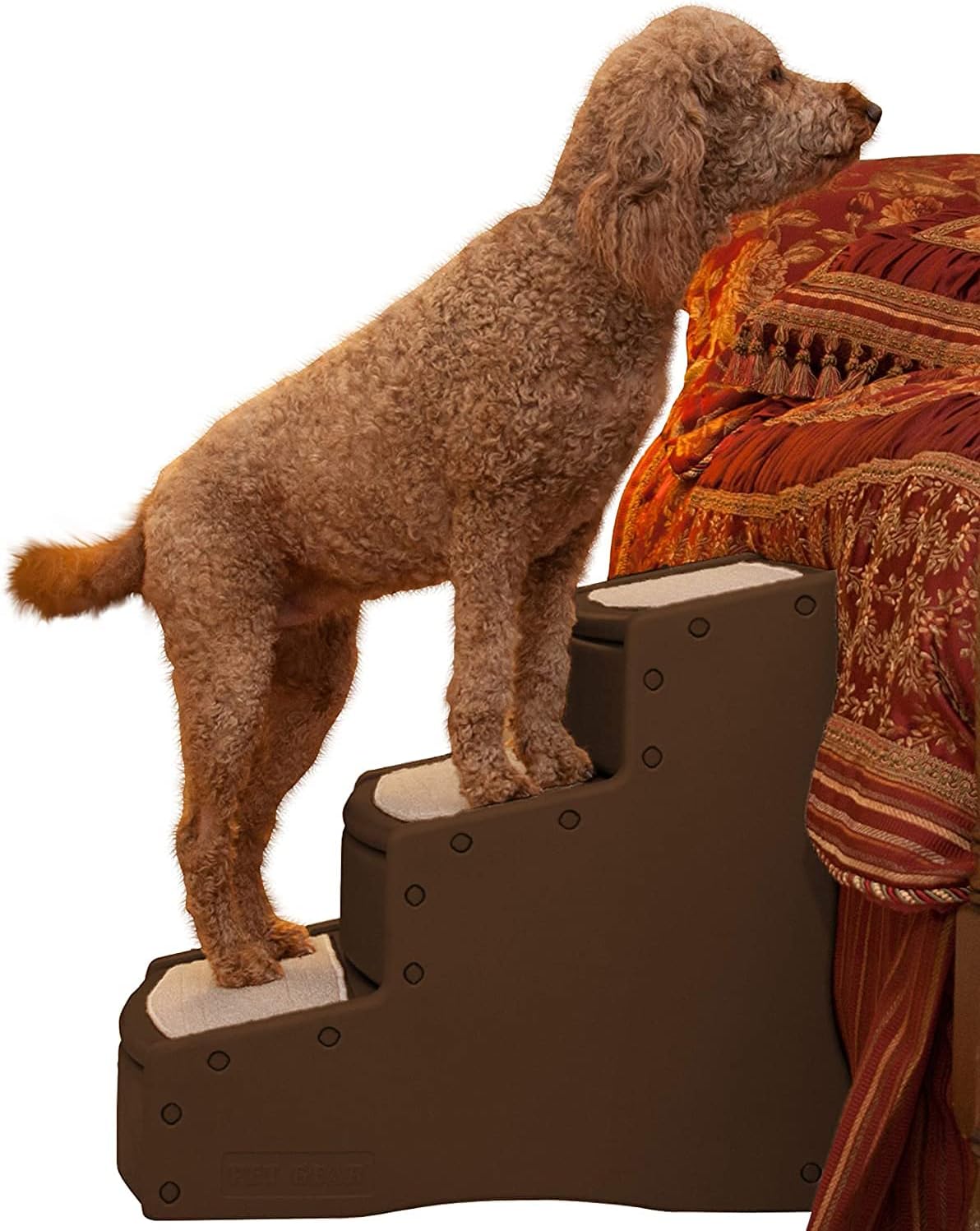Pet Stairs, 3 Step, Extra Wide, Removable Carpet D637887