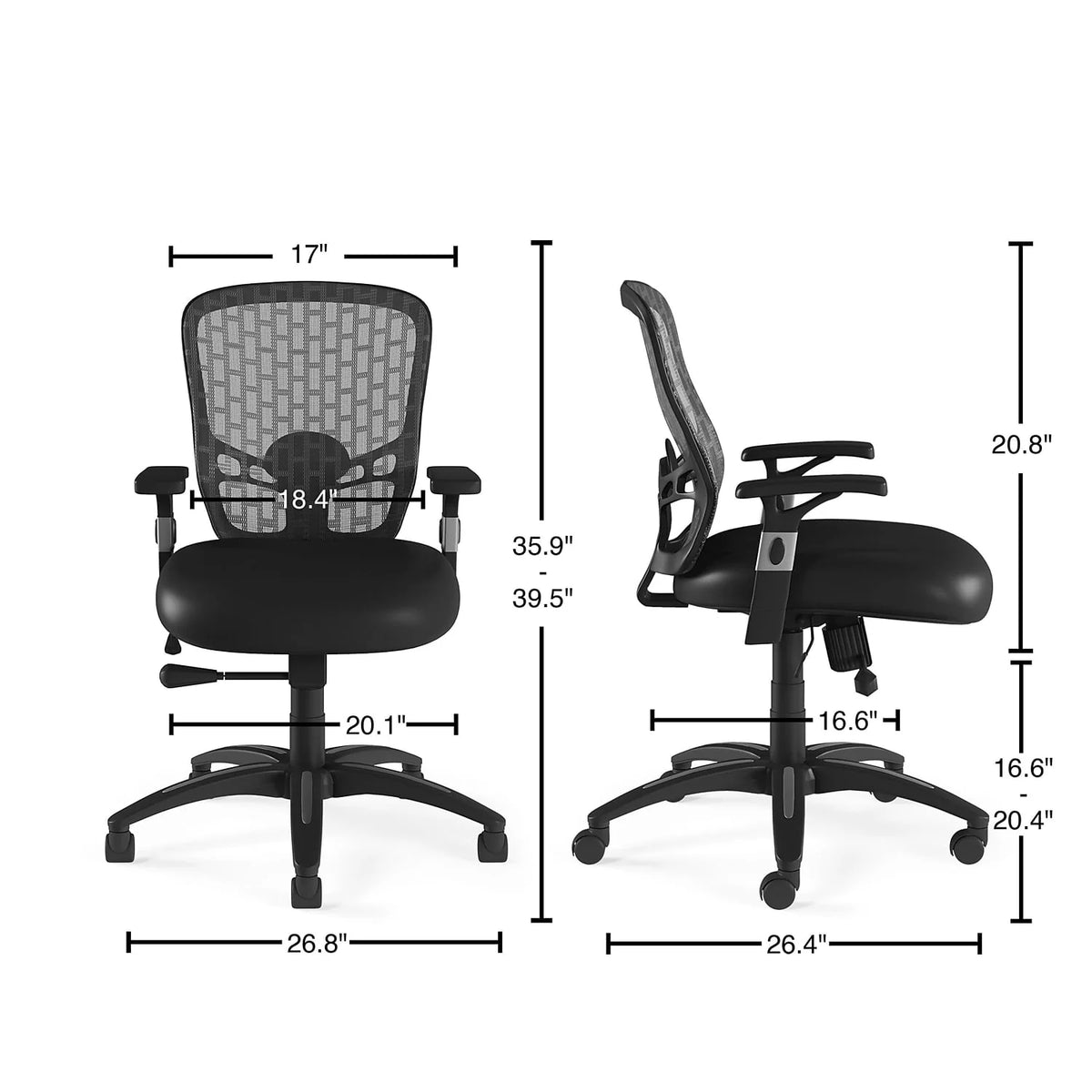 Mesh Back Task Chair Black M902628