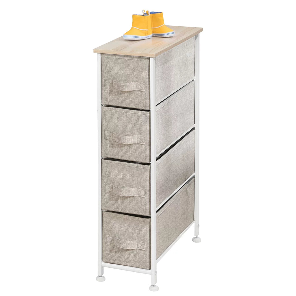 Narrow 4 Fabric Drawers Dresser T324121