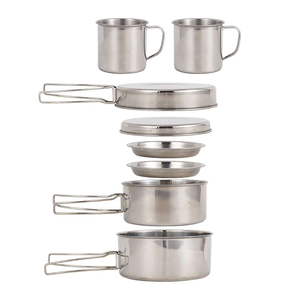 8PCS Stainless Steel Camping Cookware Set I608