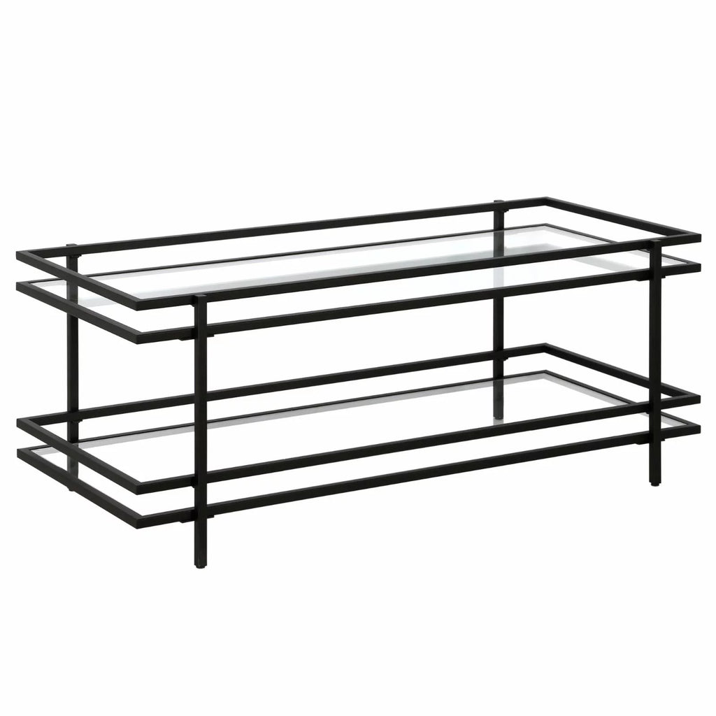 Modern Steel and Glass Coffee Table T46003