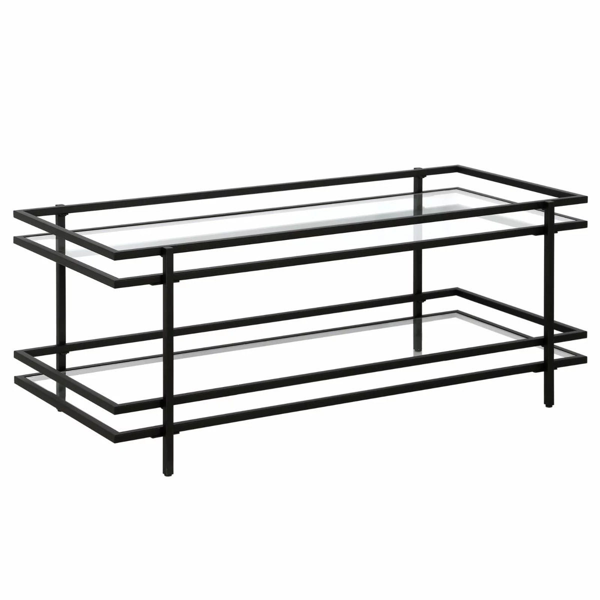 Modern Steel and Glass Coffee Table T46003
