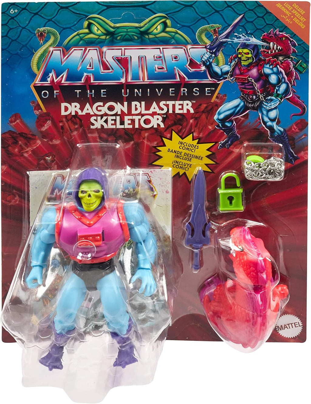Deluxe Dragon Blast Skeletor 5.5-in Action Figure with Accessories S310002