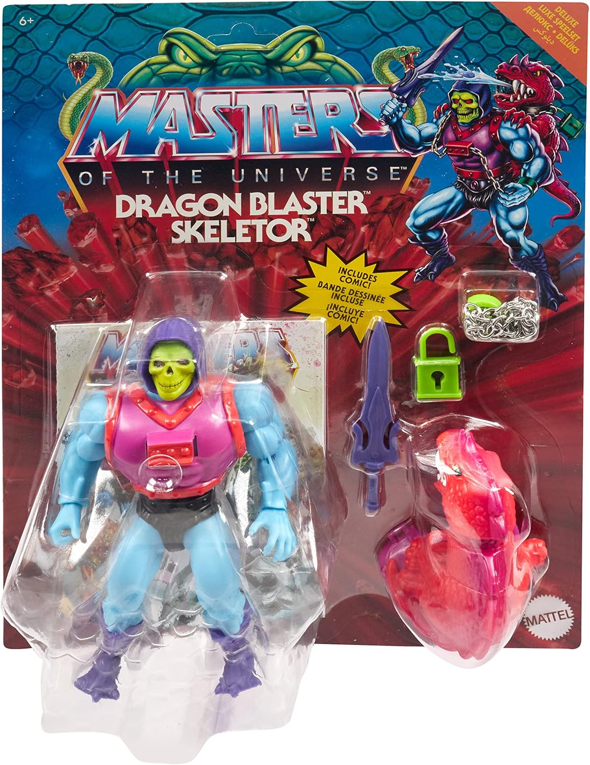 Deluxe Dragon Blast Skeletor 5.5-in Action Figure with Accessories S310002