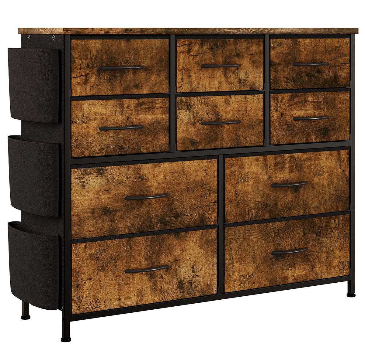 10 Drawers Wood Top Dresser V62532
