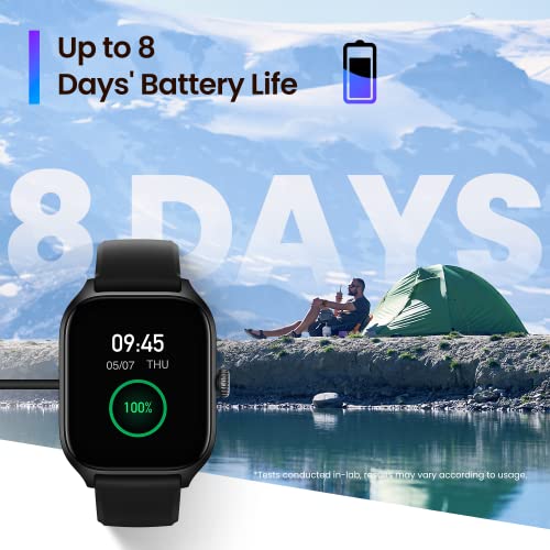 Black 43mm Smart Watch with GPS W6735