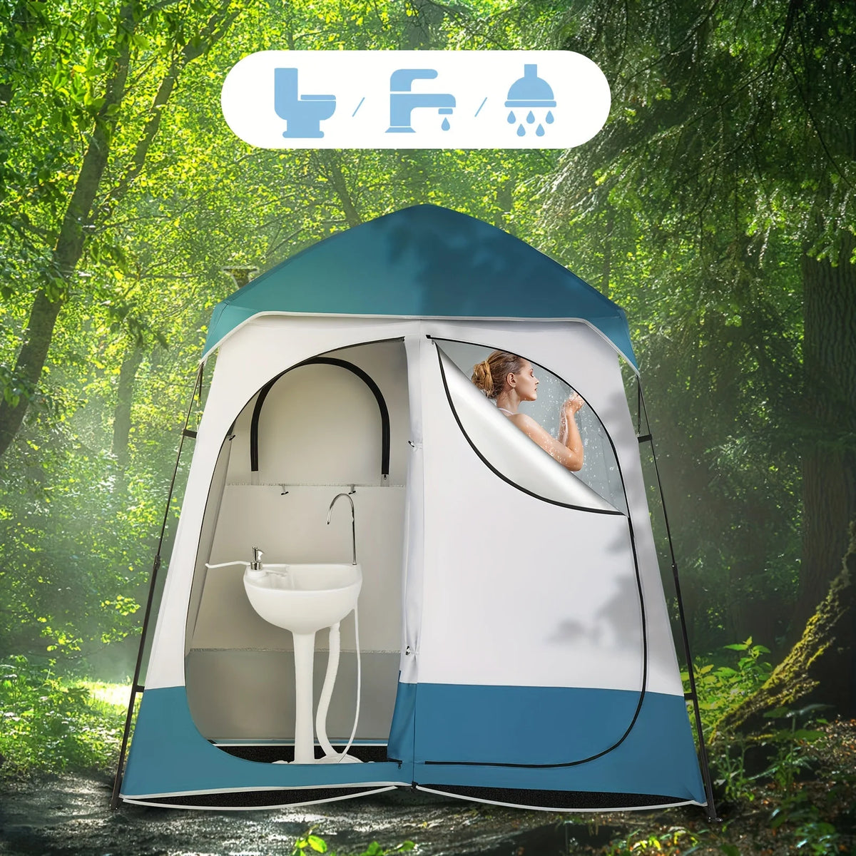 Oxford Cloth Double Dressing Tent Z46997