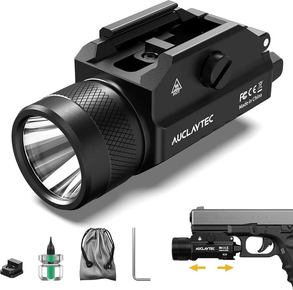 1200 Lumens Mounted Pistol Flashlight with Strobe Mode A363