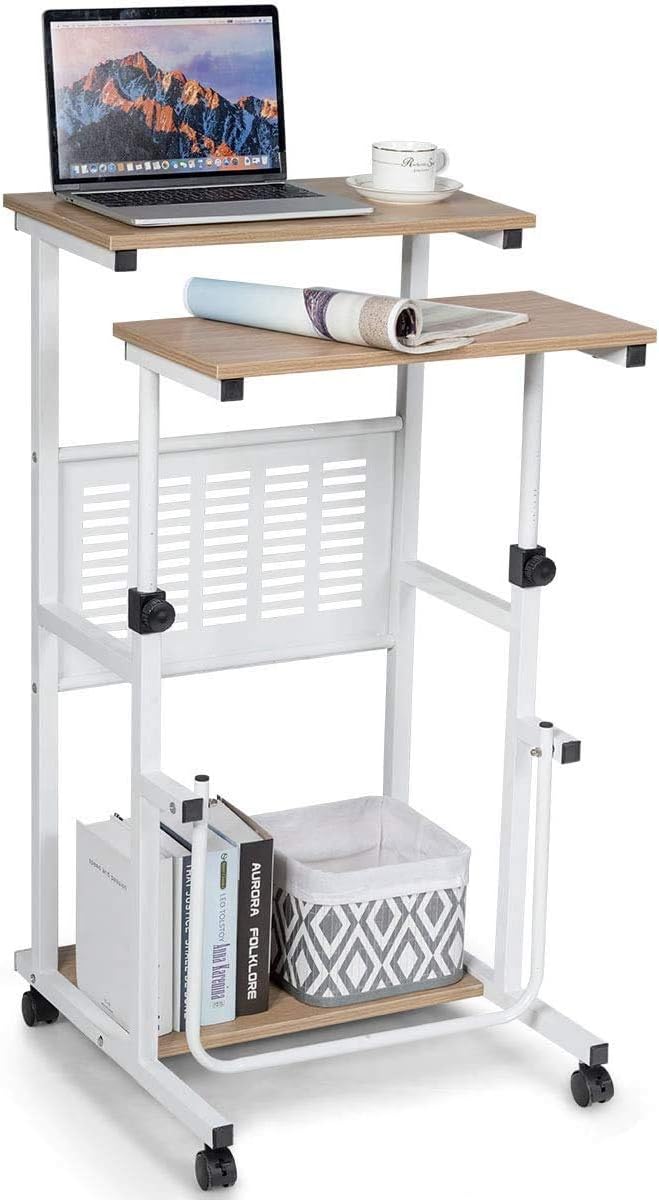 Height Adjustable Rolling Standing Desk O7982