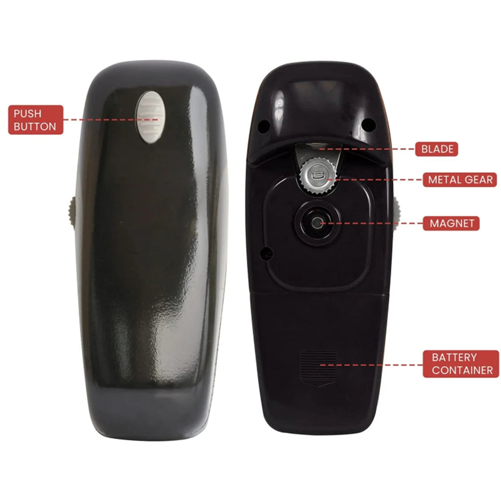 Black Battery Operated Electric Can Opener U8476