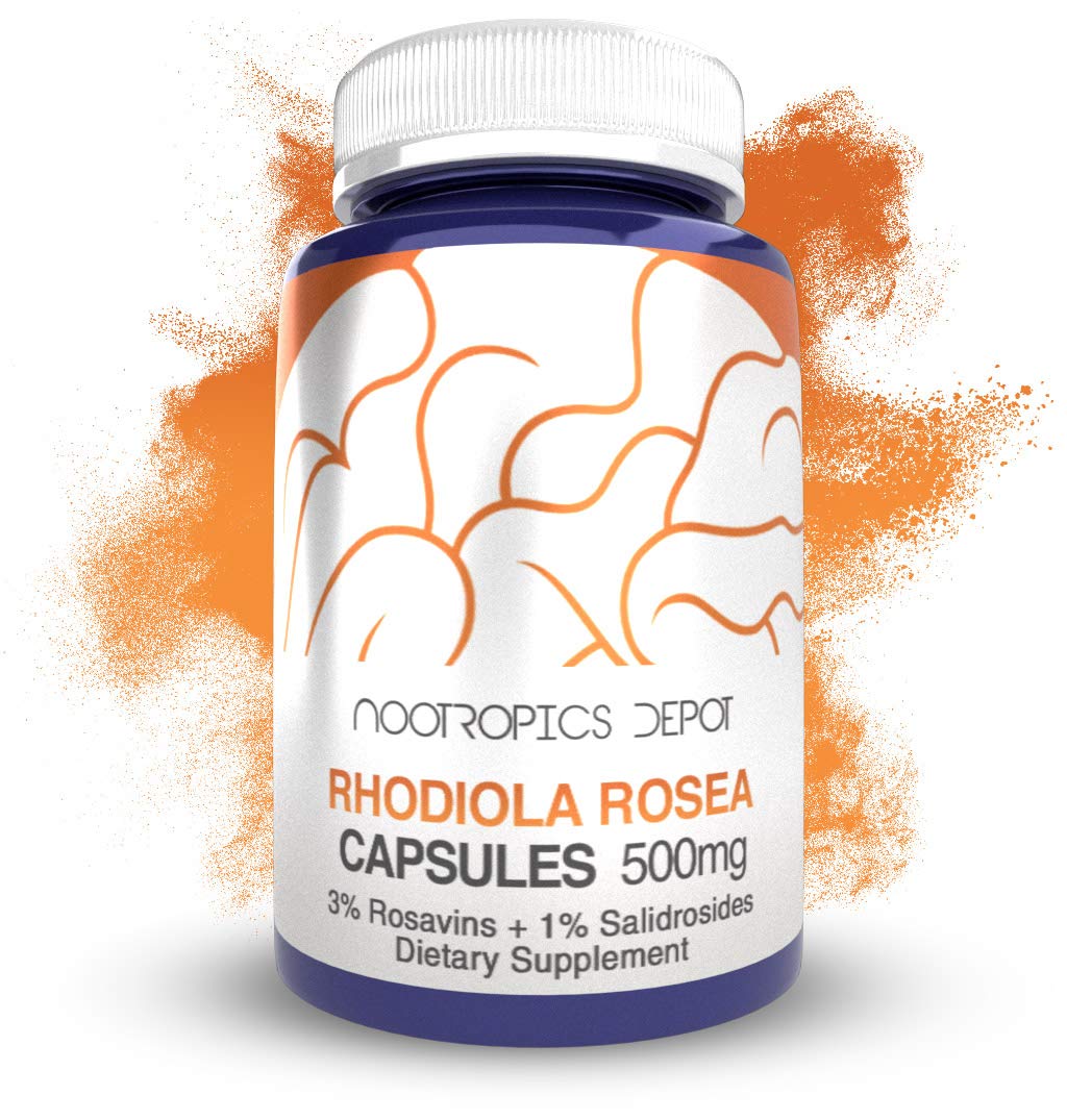 Rhodiola Rosea Capsules 500mg 60 Count R564