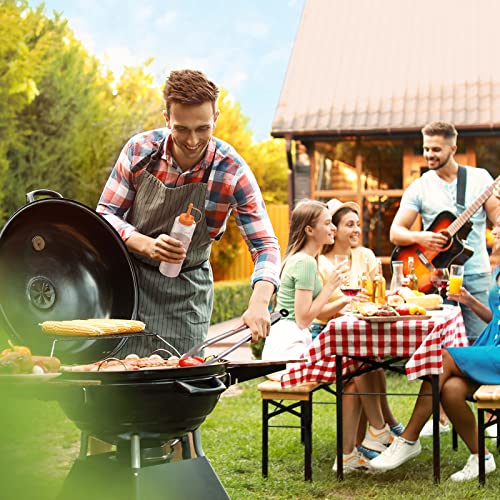 14pcs Flat Top Grill Accessories Set with Spatulas, Basting Cover, Scraper, Tongs E277