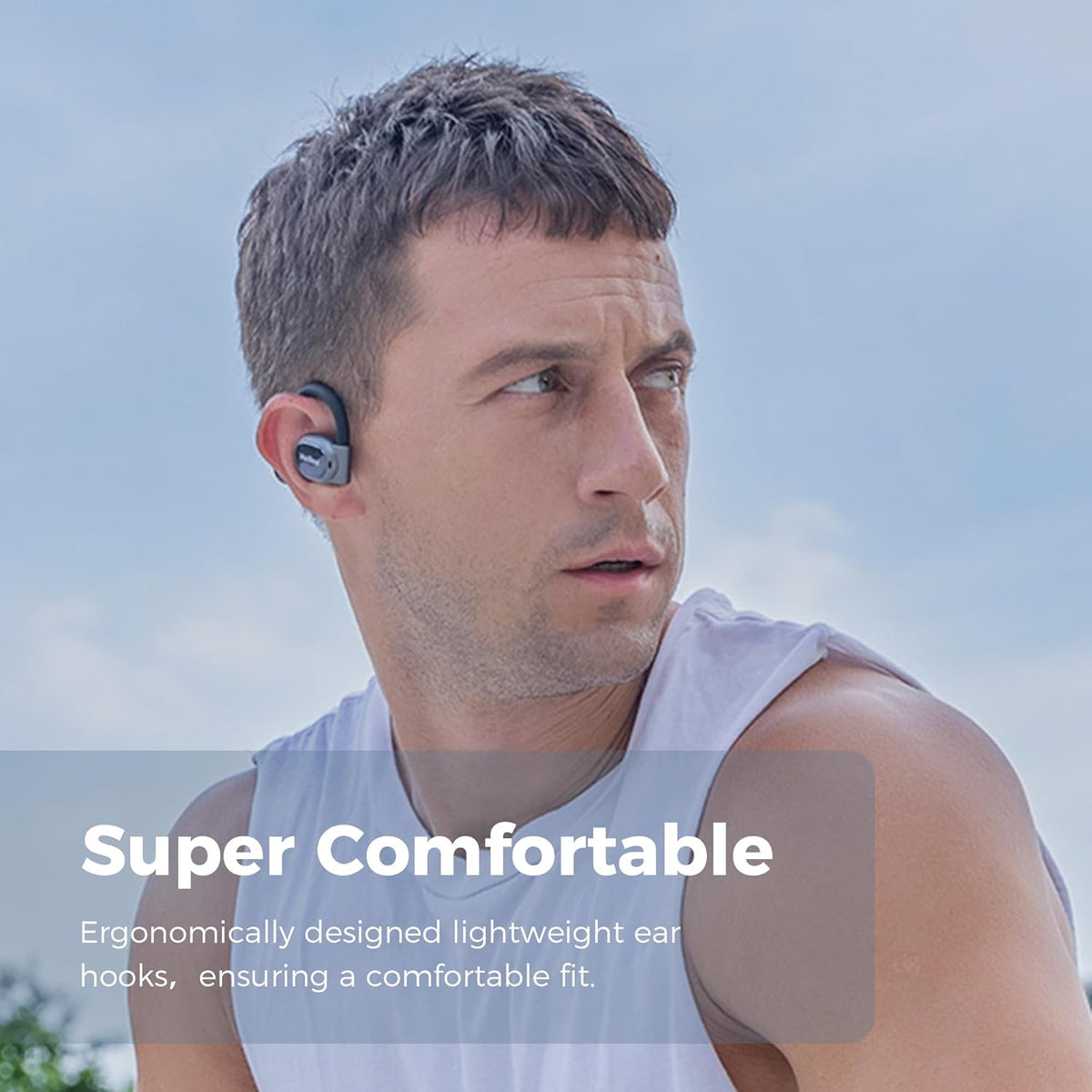 Open Ear Wireless Bluetooth Headphones with 2 Microphone, 55H Play Time B8872