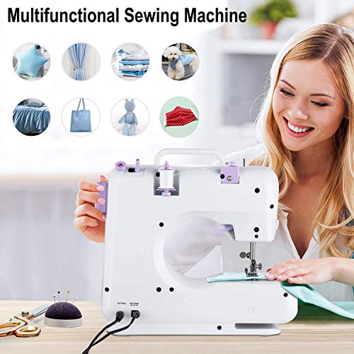 Electric Mini Portable Sewing Machine with 12 Built-in Stitches and Foot Pedal L5712