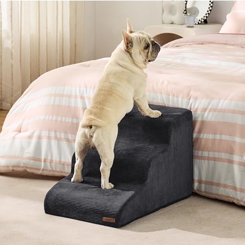 Grey 5 Step Dog Stairs with Non-Slip Bottom X826190