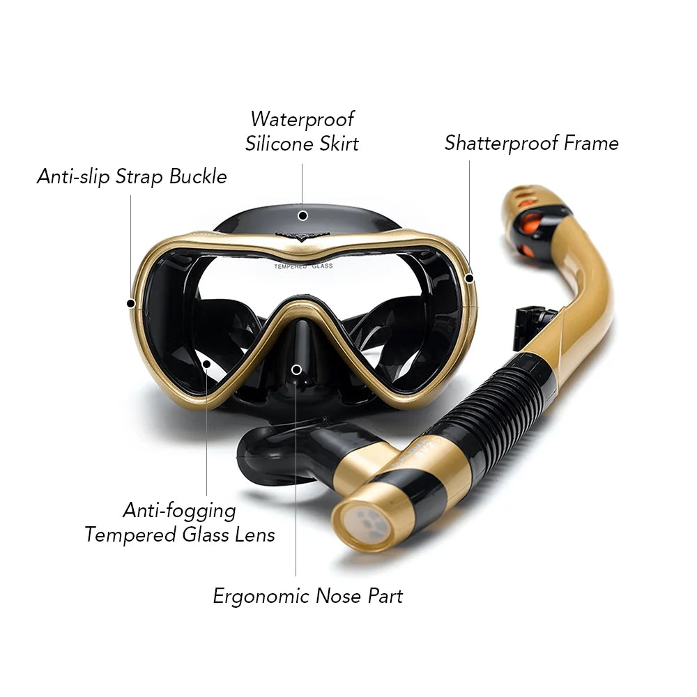 Swim Goggles and Snorkeling Tube Set F603665