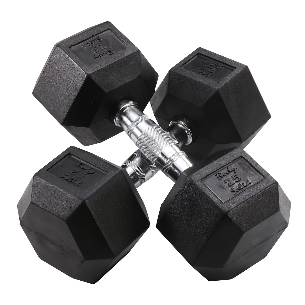 Dumbbell Rack with 5-25 lbs Rubber Dumbbell Set T96627