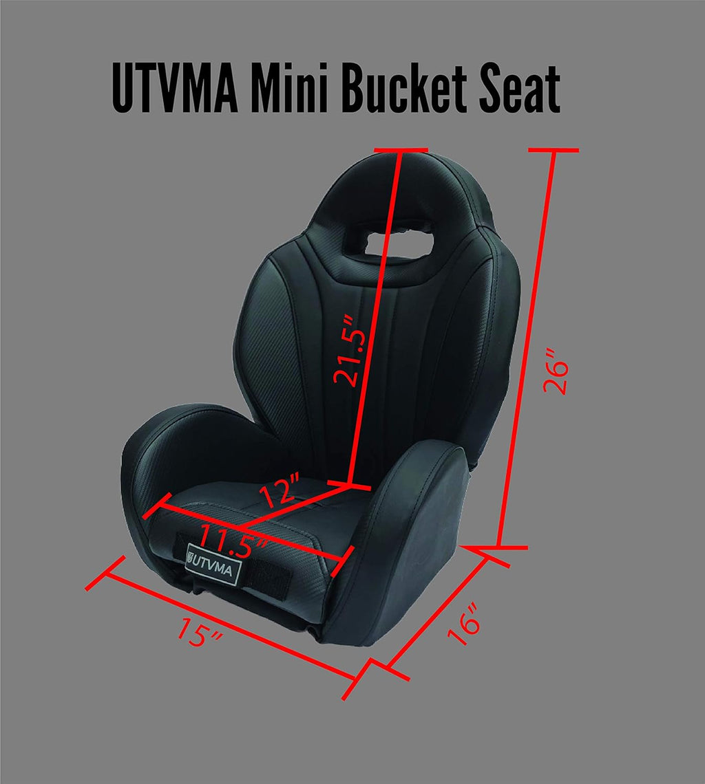 UTV Mini Bucket Seat with 4-Point Harness H620
