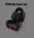 UTV Mini Bucket Seat with 4-Point Harness H620