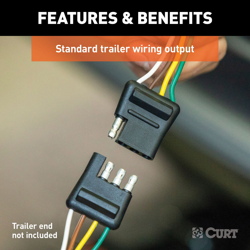 Vehicle-Side Custom 4-Pin Trailer Wiring Harness S6050