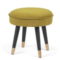 Olive Green Round Ottoman O901443
