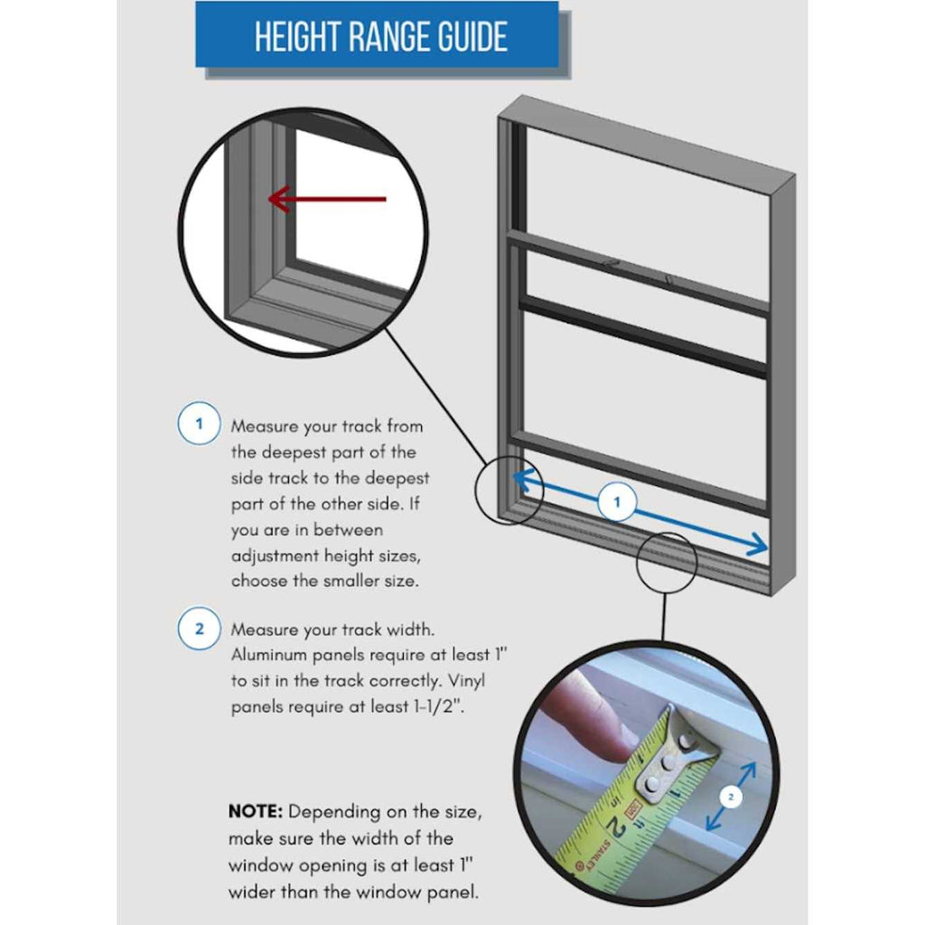 Cat Door for Sash Windows Adjustable Aluminum Frame X30658