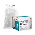 White Lavender Vanilla Scented 12-13 Gallon Garbage Can Liners 200 Count Y69422