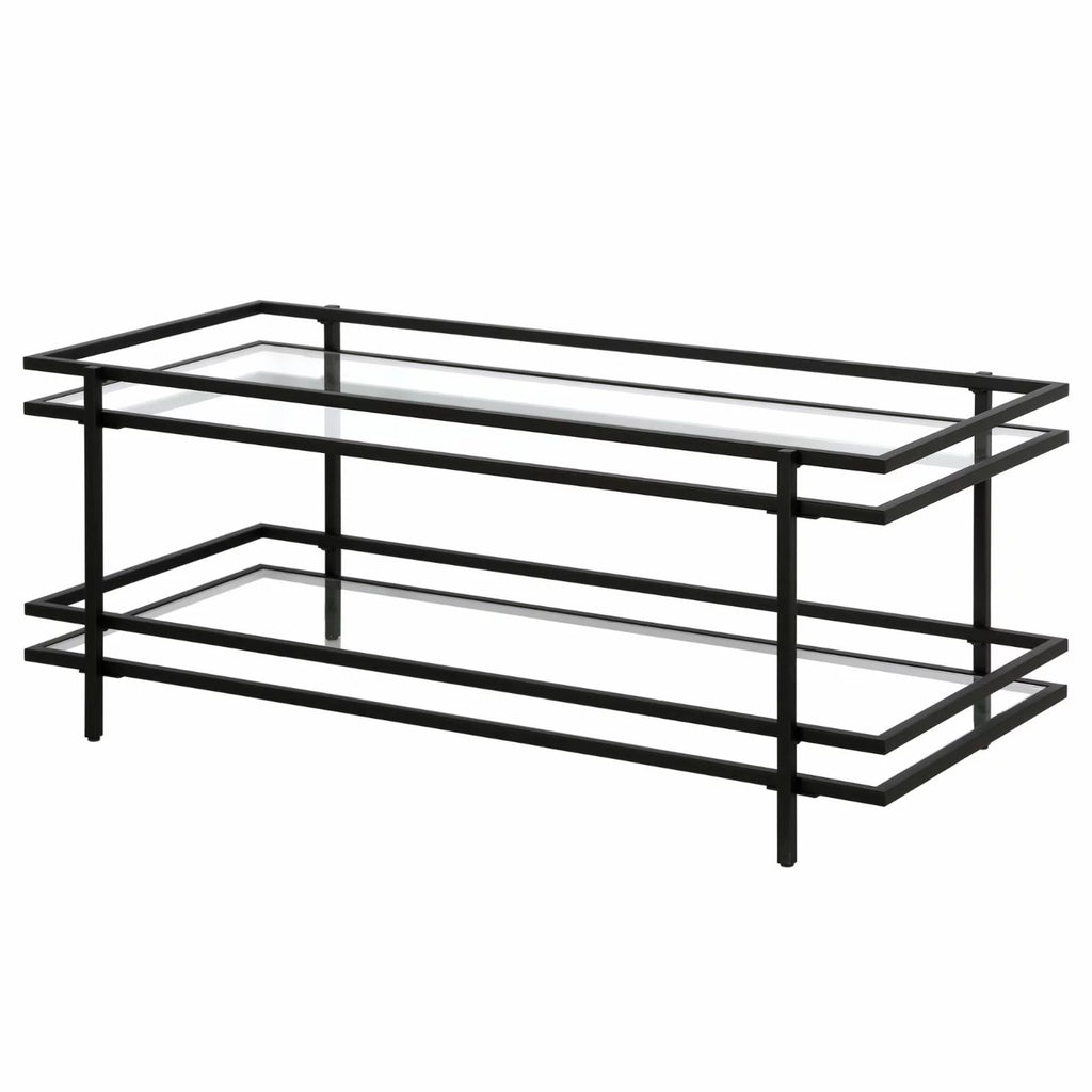 Modern Steel and Glass Coffee Table T46003