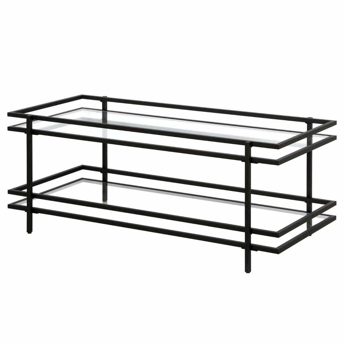 Modern Steel and Glass Coffee Table T46003