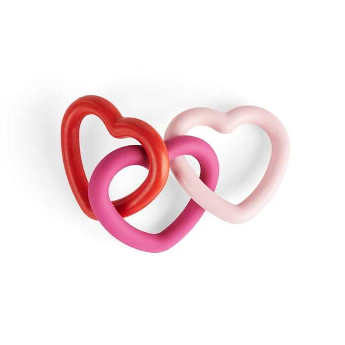 Rubber Hearts Dog Toy G3218