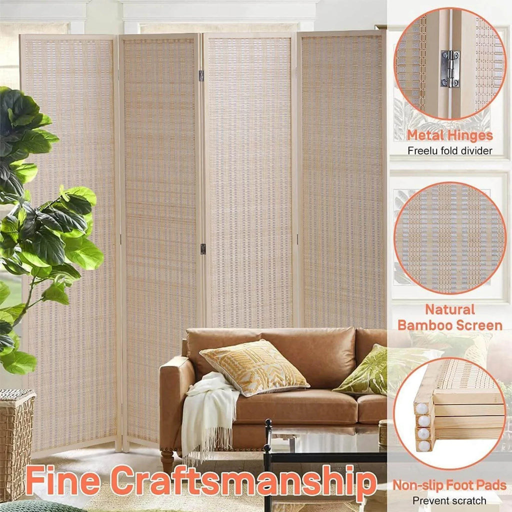 4 Panel Folding Privacy Screen B851