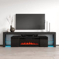 79 High Gloss Fireplace TV Stand O36729