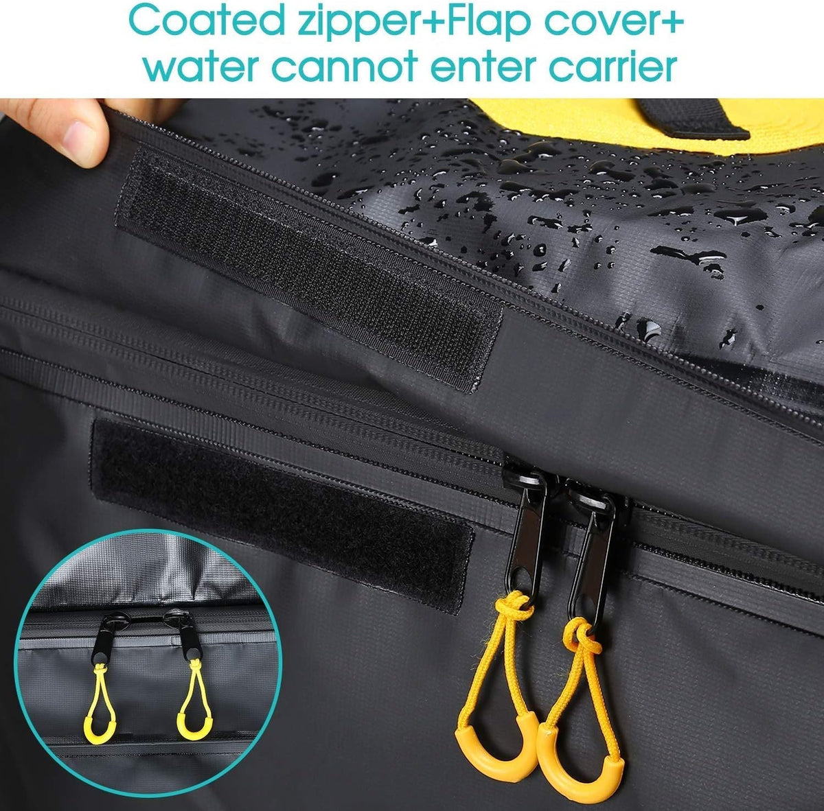 100% Waterproof 22 Cu Ft Cargo Carrier Bag with 6 Reinforced Straps P20862