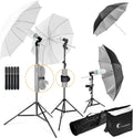 700W Soft Continuous Lighting Kit with Umbrella Reflector and Carry Bag O1565
