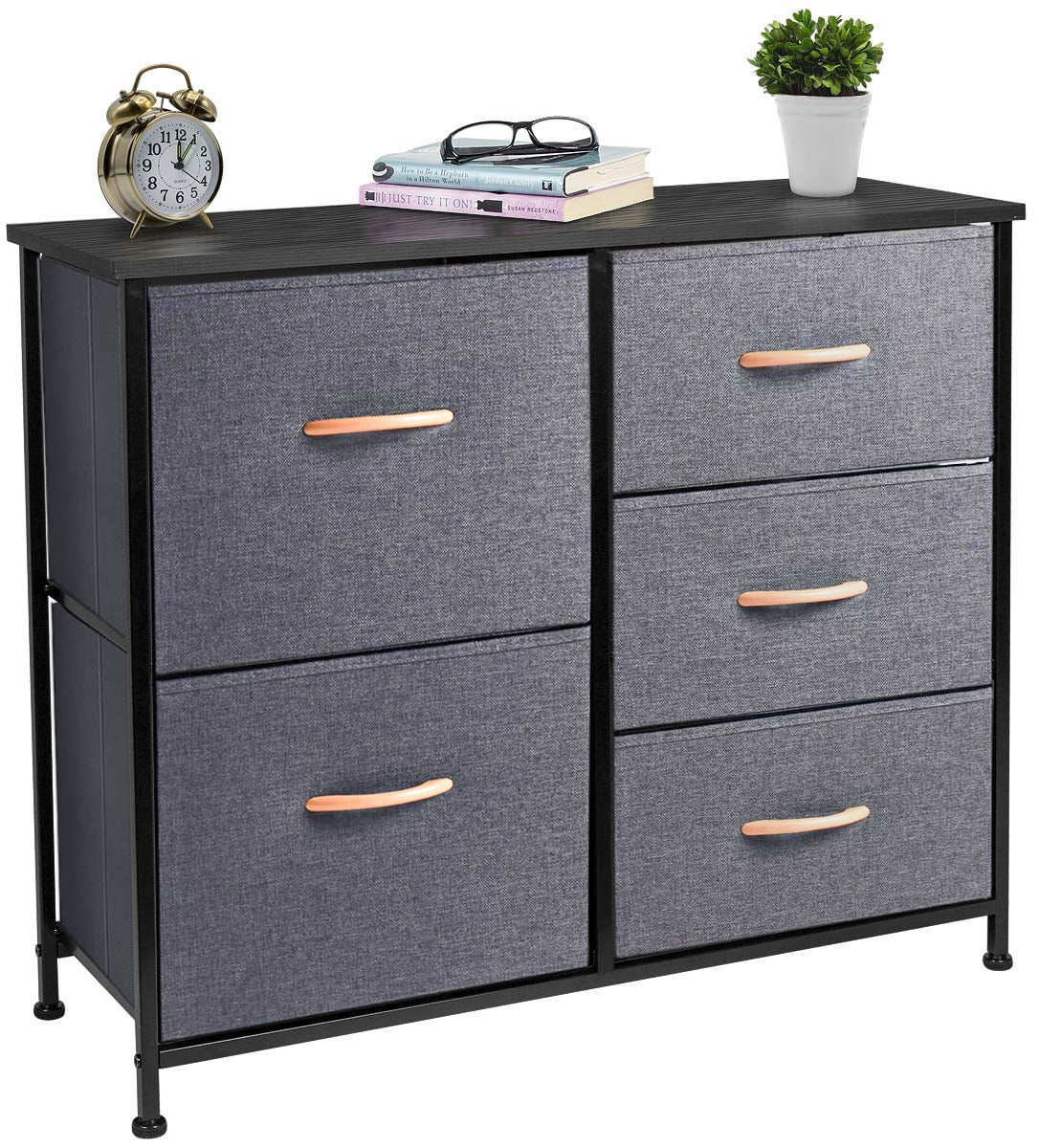 5 Drawer Fabric Dresser Storage Tower Z215101