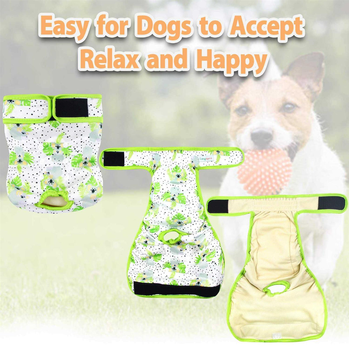 Washable No Leak Reusable Female Dog Diapers U200
