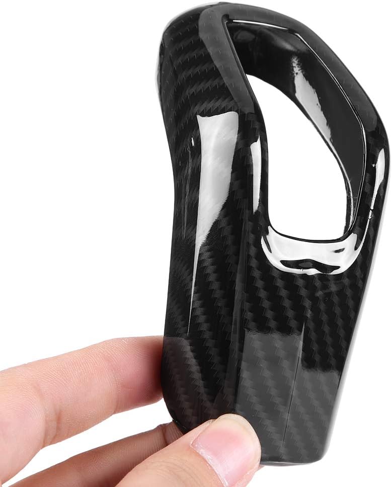 Carbon Fiber Car Gear Shift Knob Cover Trim Pack of 2 H465