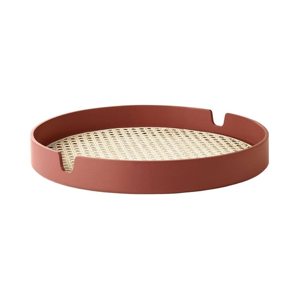 Salon Tray, Rust / 9.45x22 Dia (24cm) T436093