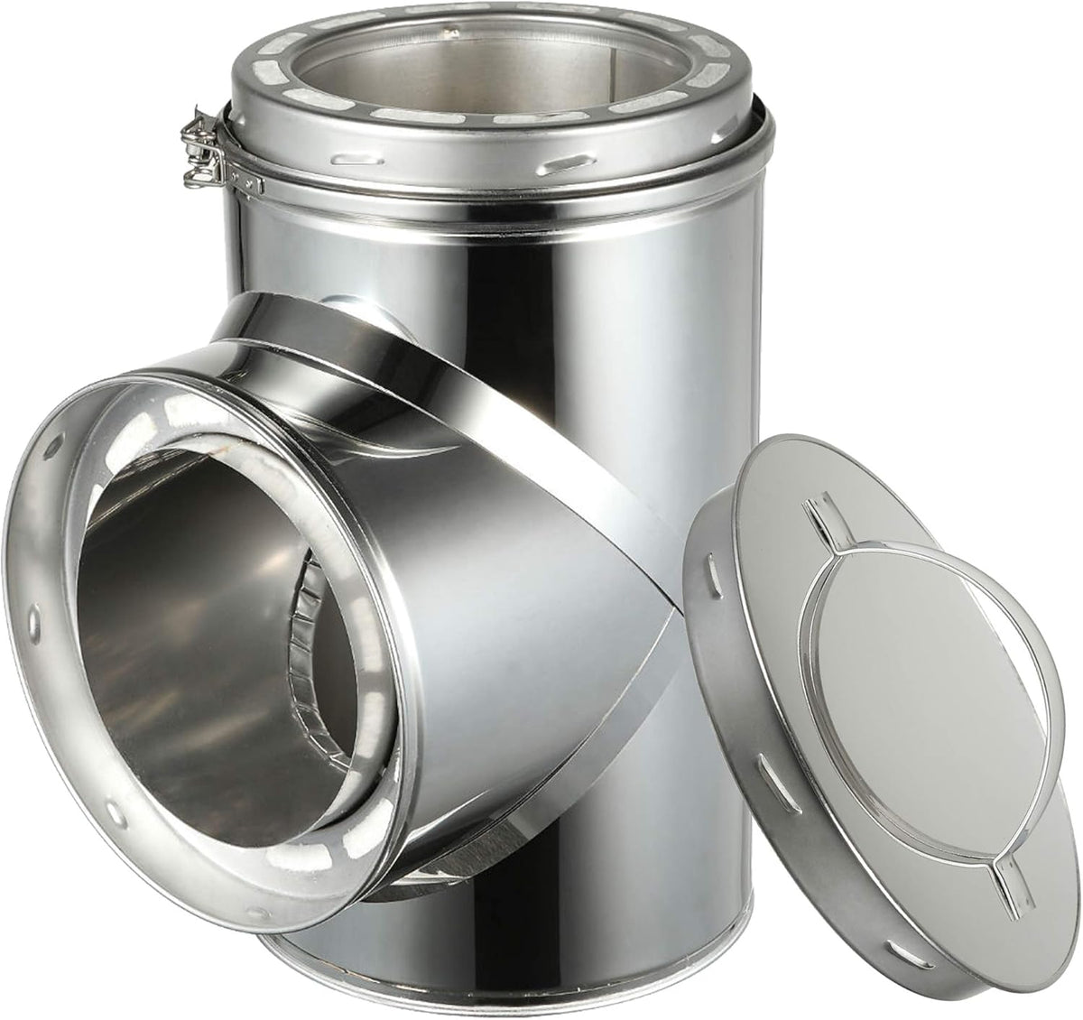 6" Diameter 304 Stainless Steel All Fuel Class-A Double Wall Insulated Chimney Pipe B758