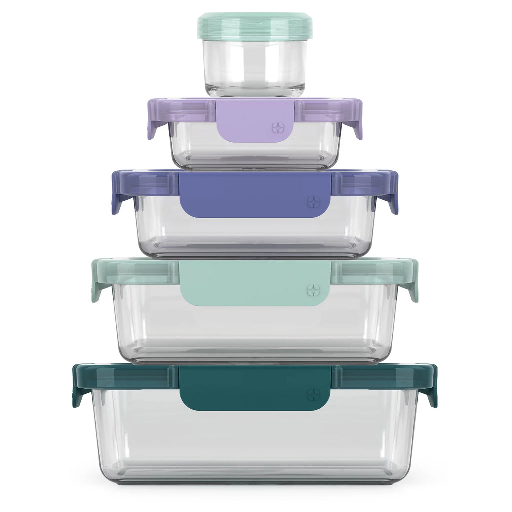 10 Piece Glass Food Storage Containers with Lids I180
