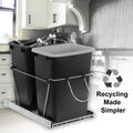 Dual 35Qt Pullout Trash Can I51494