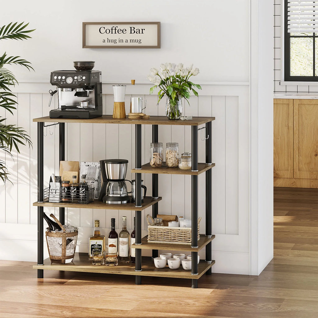5 Tier Oak Baker's Rack Q62185